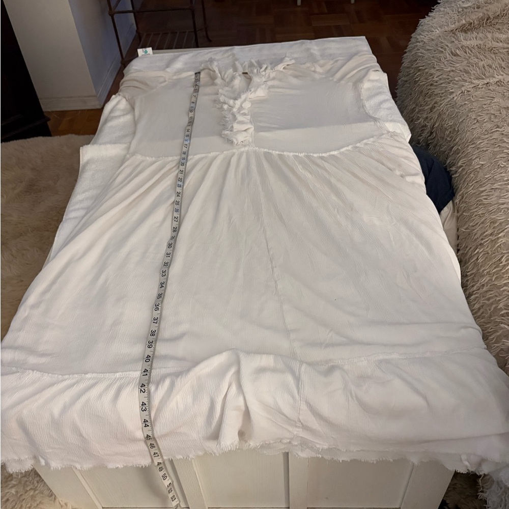 Free People Sweet Darlin White Ruffle Maxi Dress - Picture 9 of 13